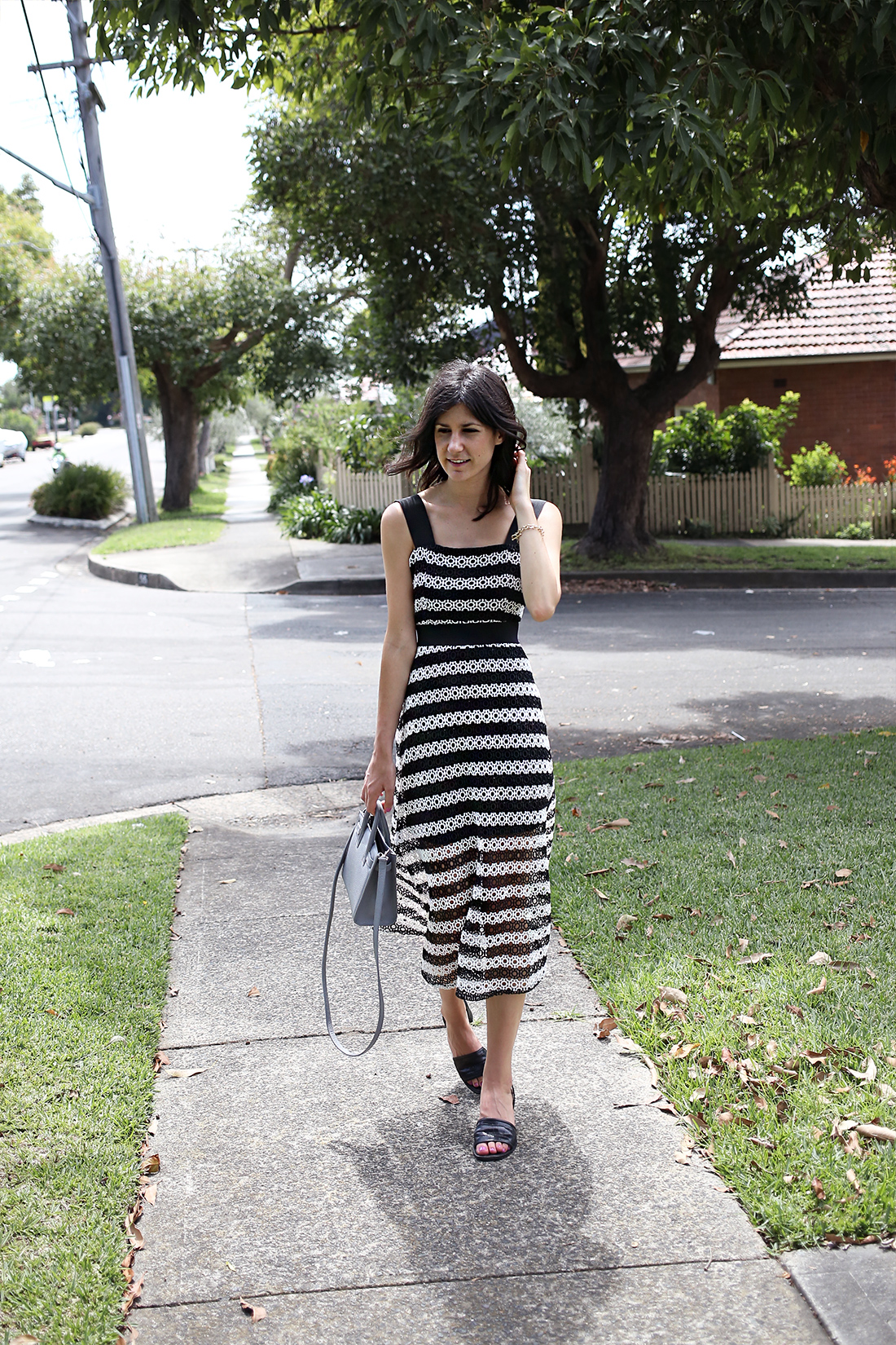 asos lace stripe dress teddyblake carla nano