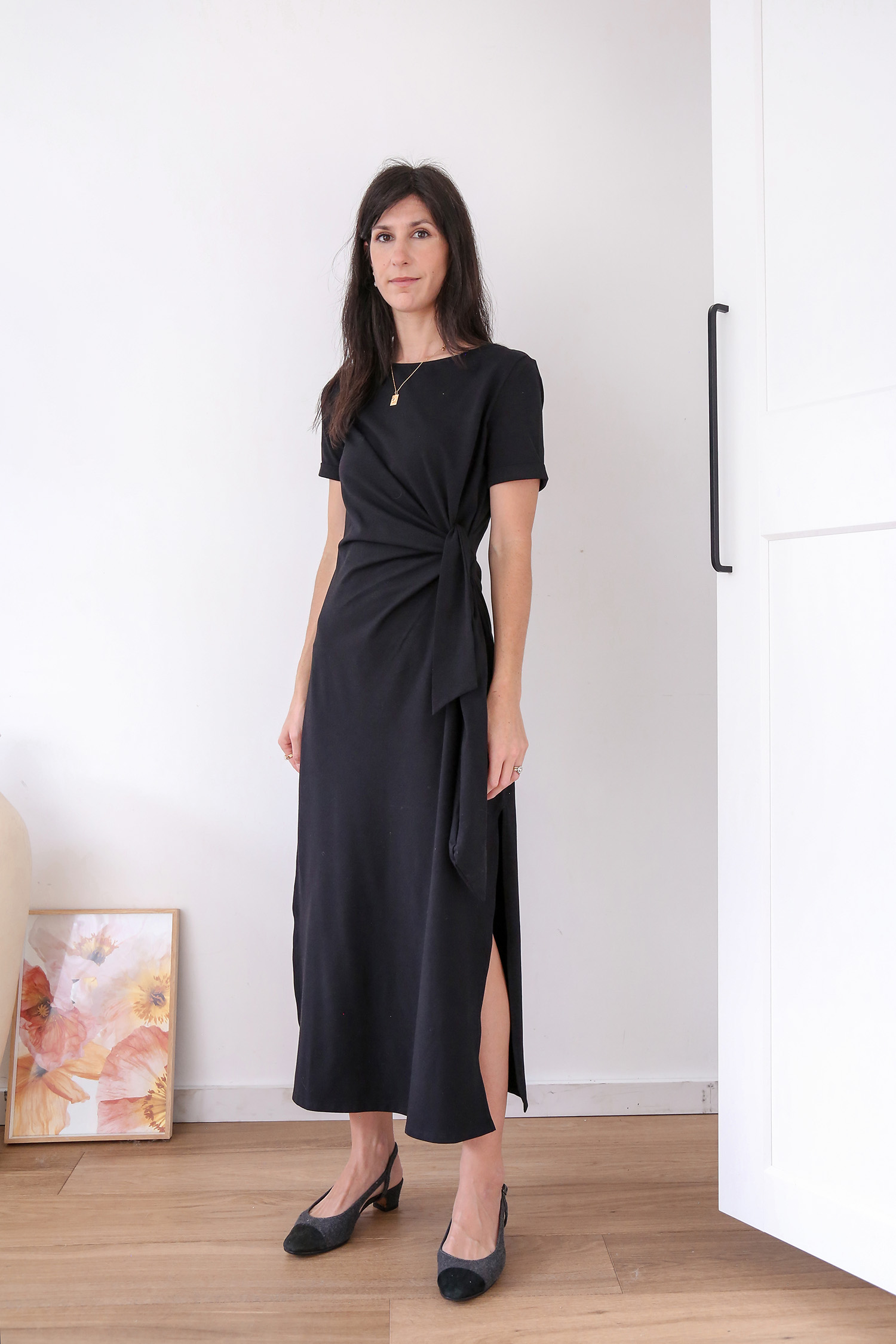 Sezane Pippa Dress in Black